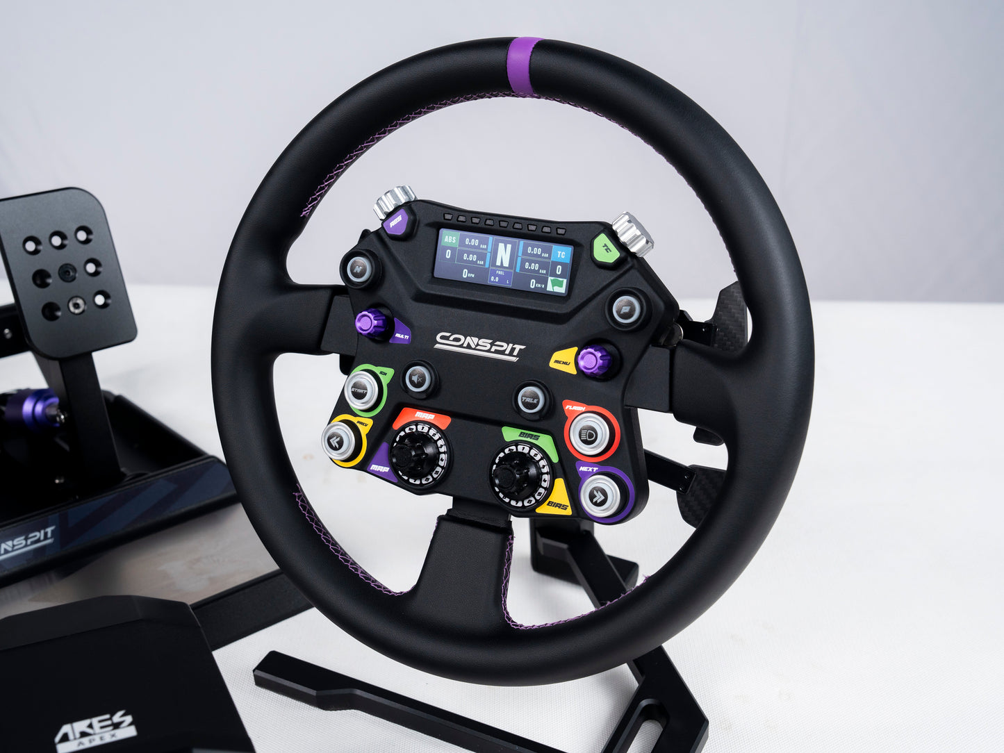 Conspit Apex Bundle - 8Nm wheelbase, CPP Apex 2 pedal, CPP Apex 310 wheelrim