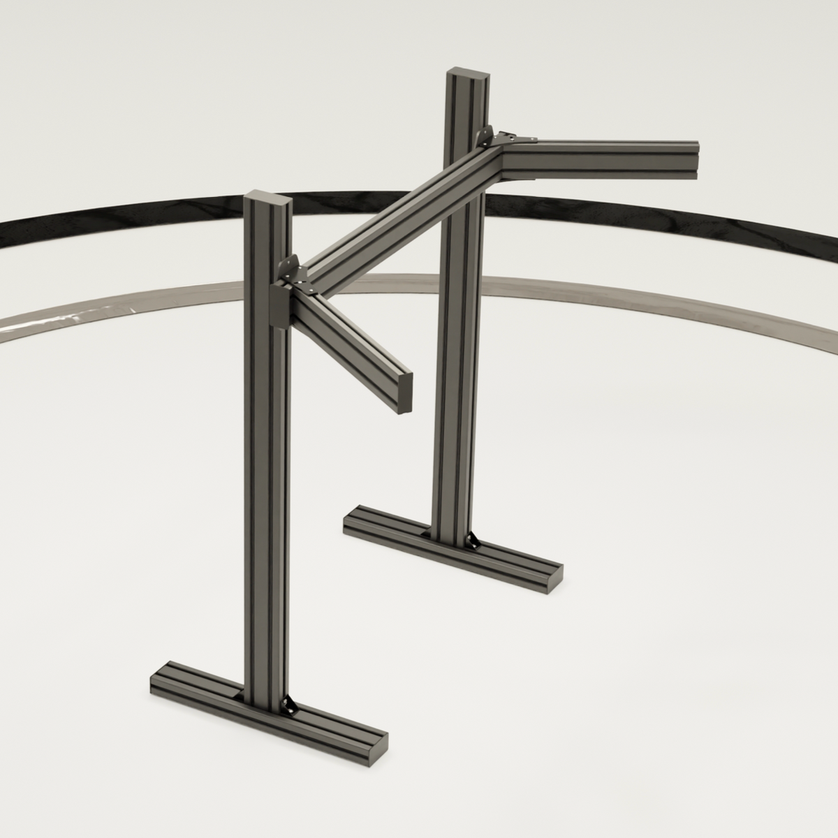 Standalone Triple screen stand for sim rig