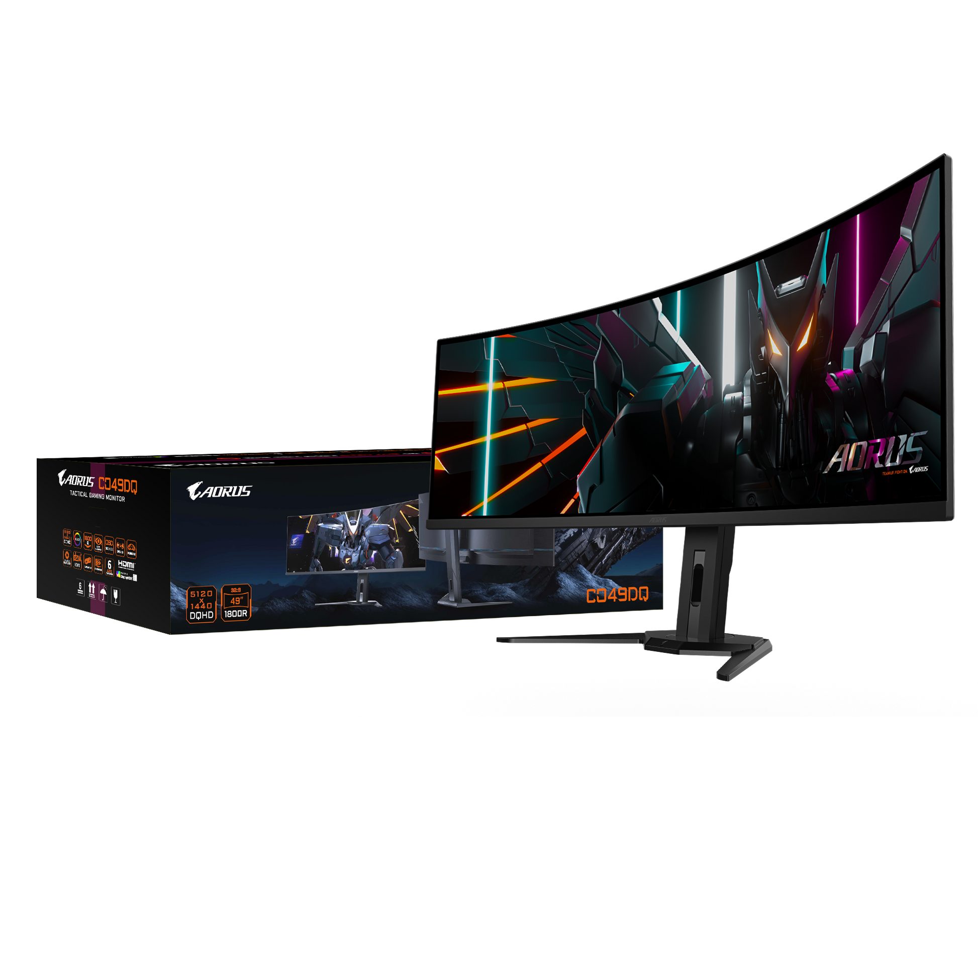 GIGABYTE CO49DQ (49" Ultra Widescreen, 144Hz OLED, Curved Monitor)