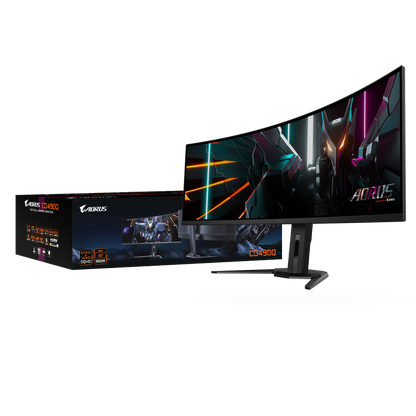 GIGABYTE CO49DQ (49" Ultra Widescreen, 144Hz OLED, Curved Monitor)