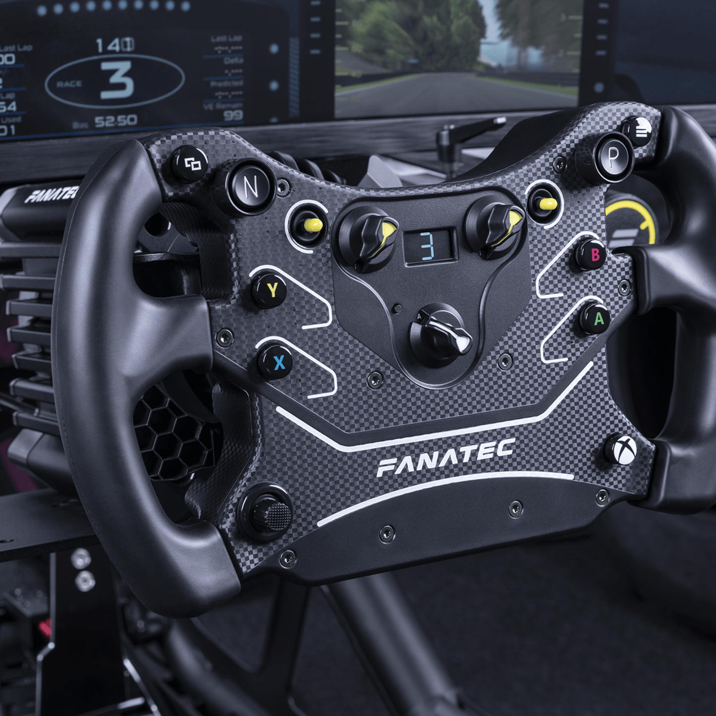 Fanatec CSL Steering Wheel GT3 rear