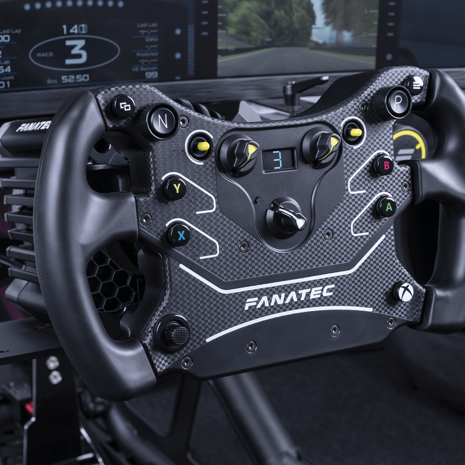 Fanatec CSL Steering Wheel GT3 rear